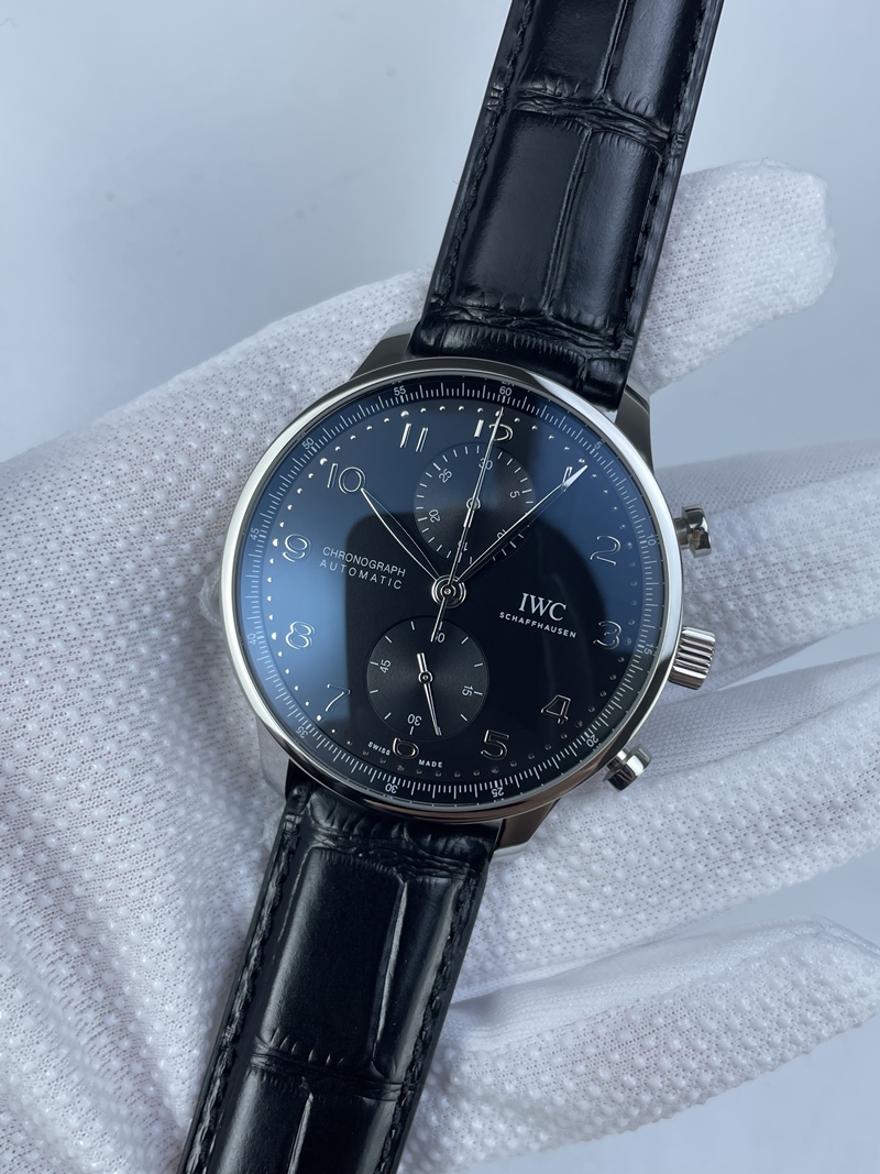 (준비완료/특급배송)NO.2533/ZF공장 V3 IWC IW3716 포루트기저 블랙다이얼 가죽